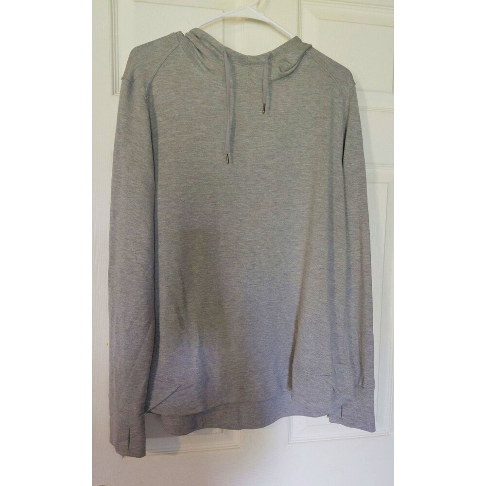 Athletic Works Women's Gray Pullover Hoodie Long Sleeve Drawstring Jersey L